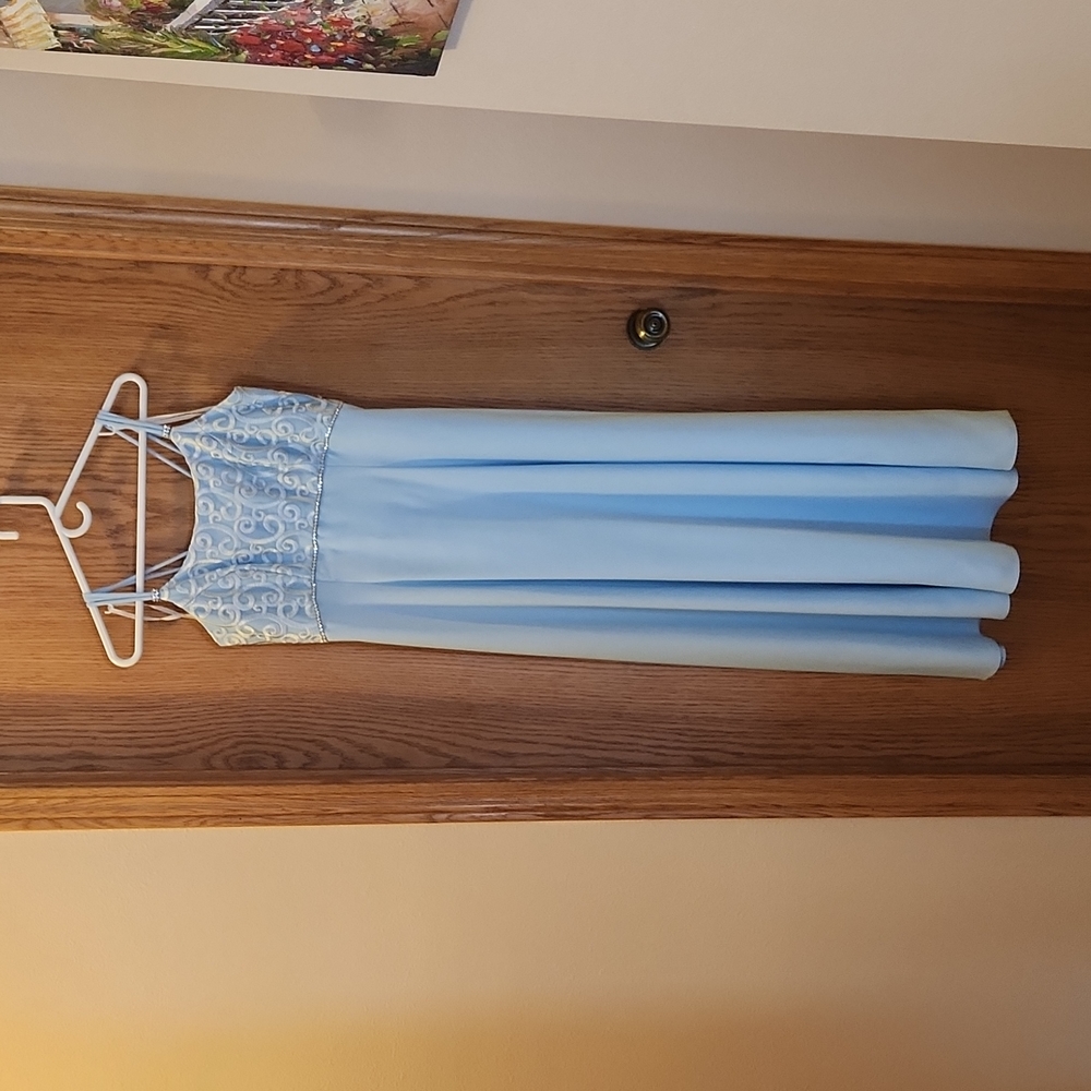 Blue prom dress